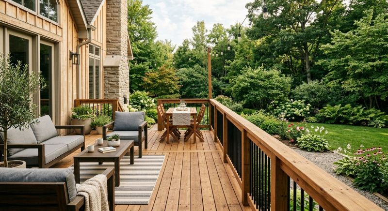 Redwood Deck Installation in Fairfield County, CT